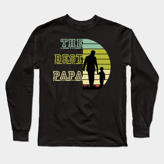 The Best Dads Long Sleeve T-Shirt by VecTikSam